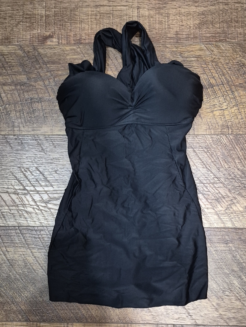Cocopear Black Halter Tankini Swim Dress Swimsuit Size Large